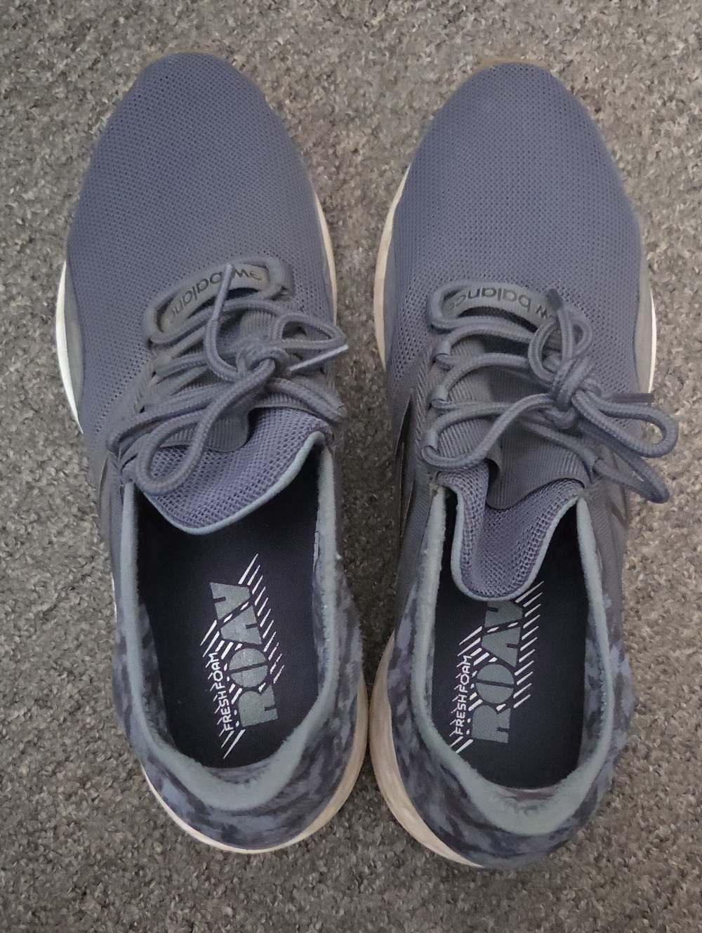New Balance ROAV Men's Grey Athletic Sneakers - Lightweight Comfort Size 10.5